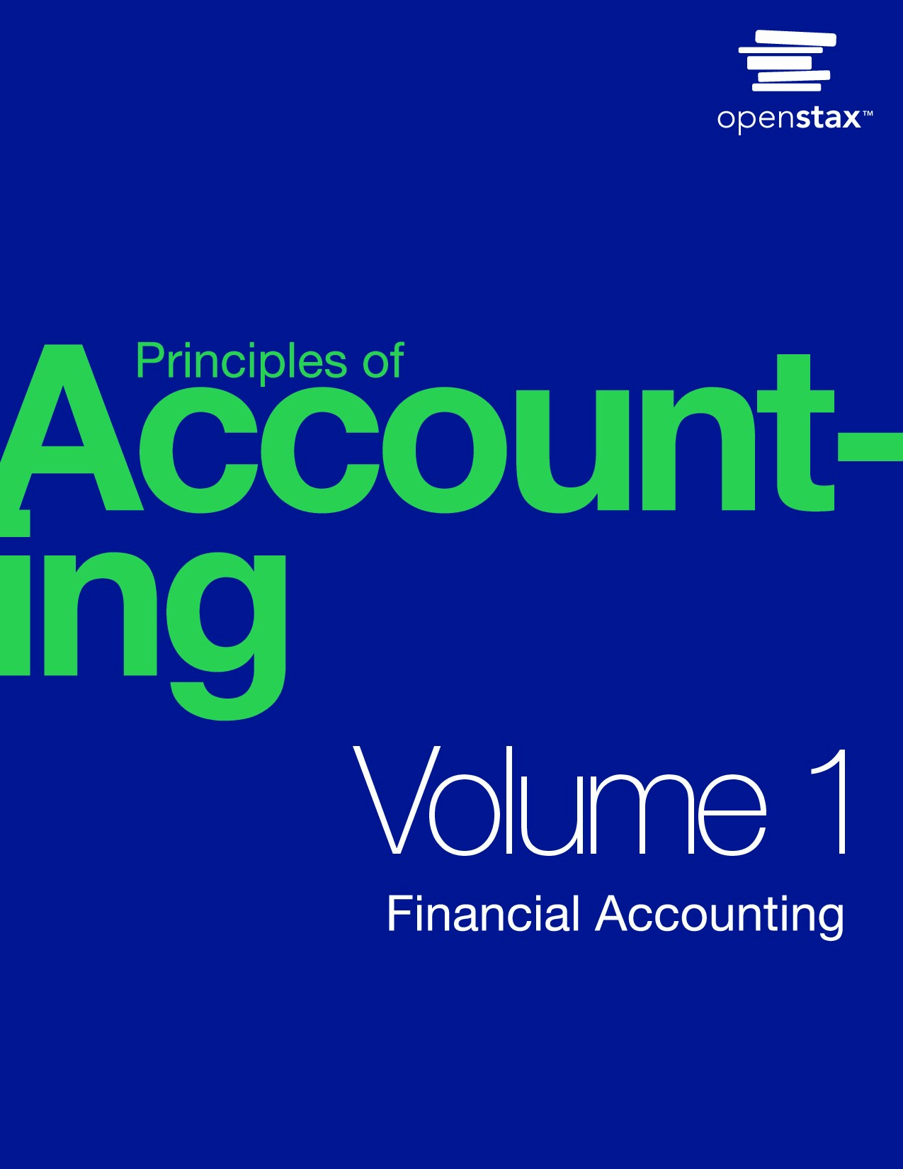 Principles of Accounting, Volume 1: Financial Accounting