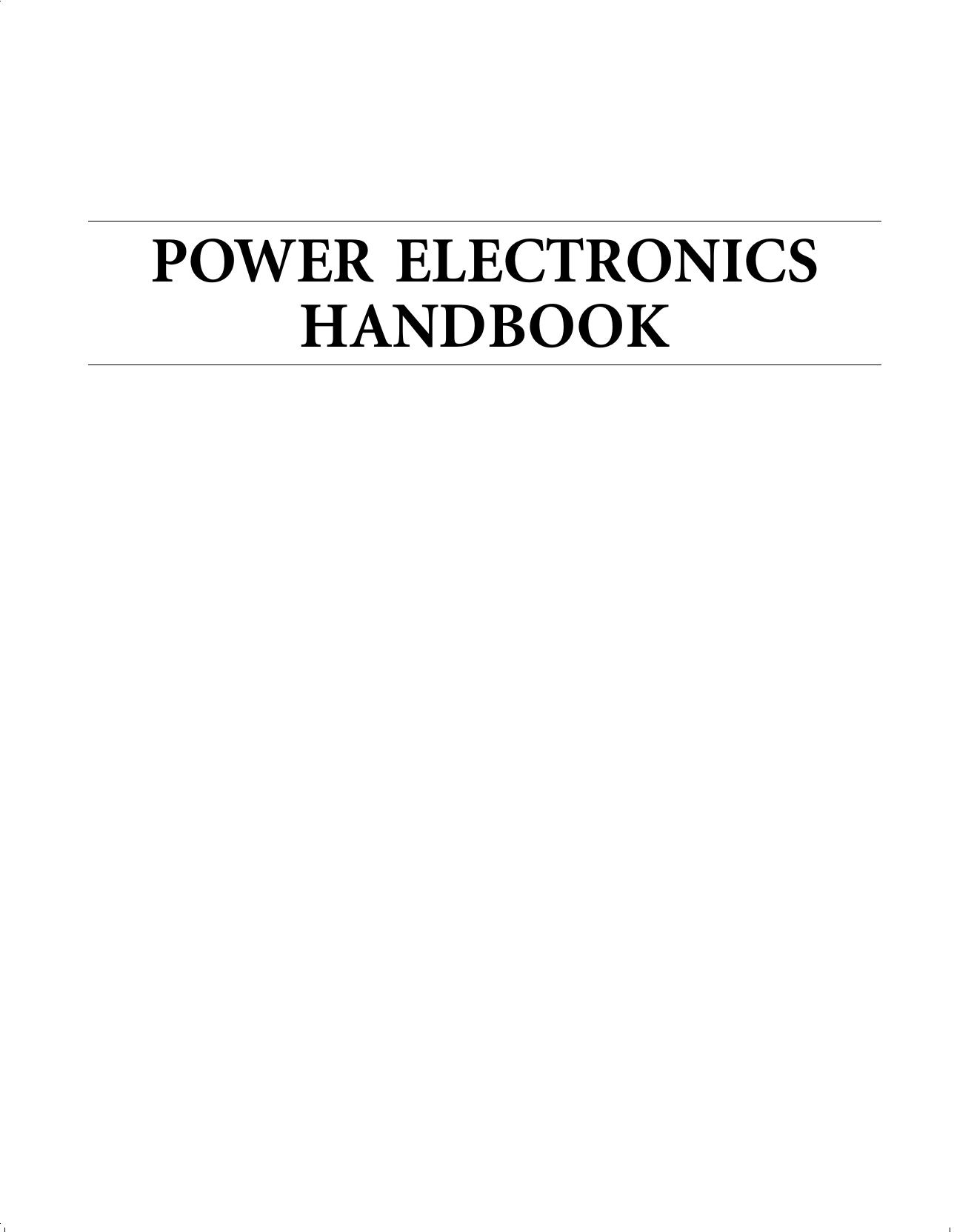 RASHID Power Electronics Handbook