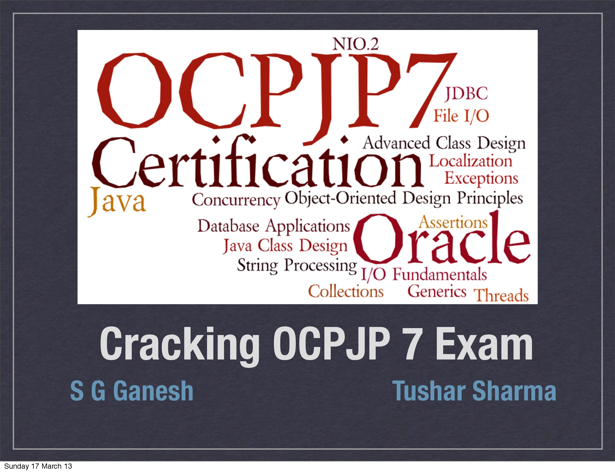 Oracle Certified Professional Java Programmer (OCPJP 7) book