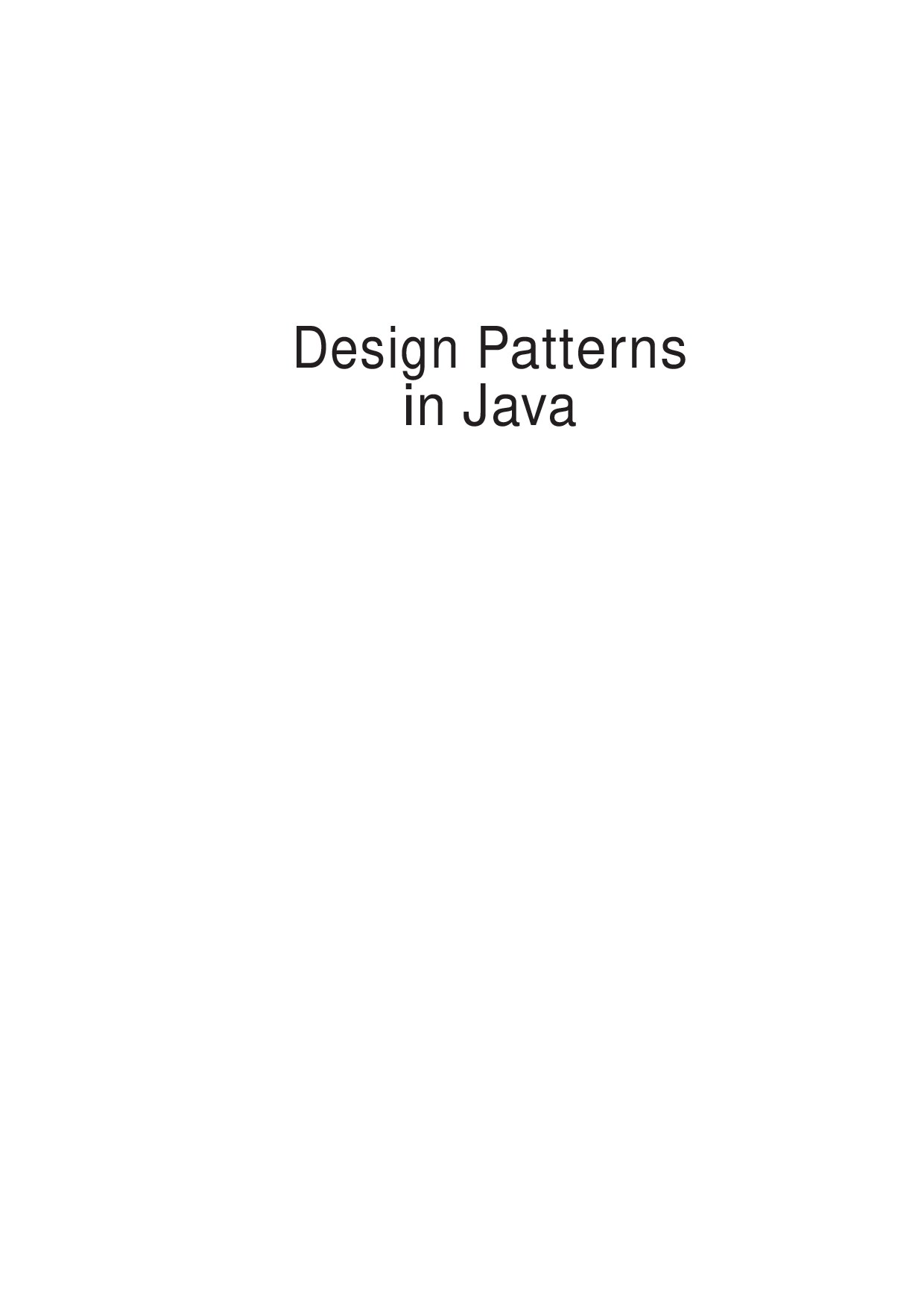 Design Patterns in Java