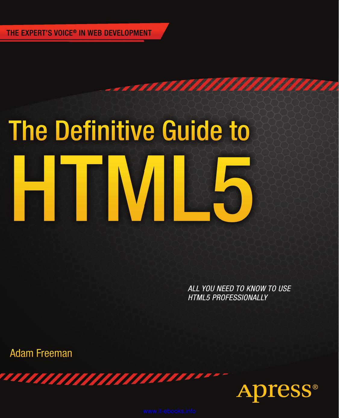 the definitive guide to html5