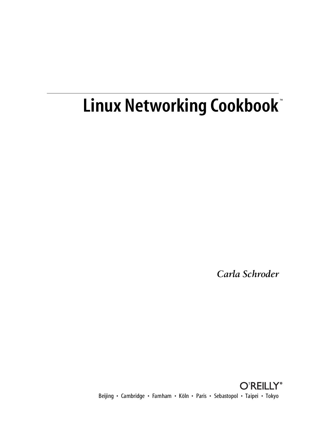 Linux Networking Cookbook