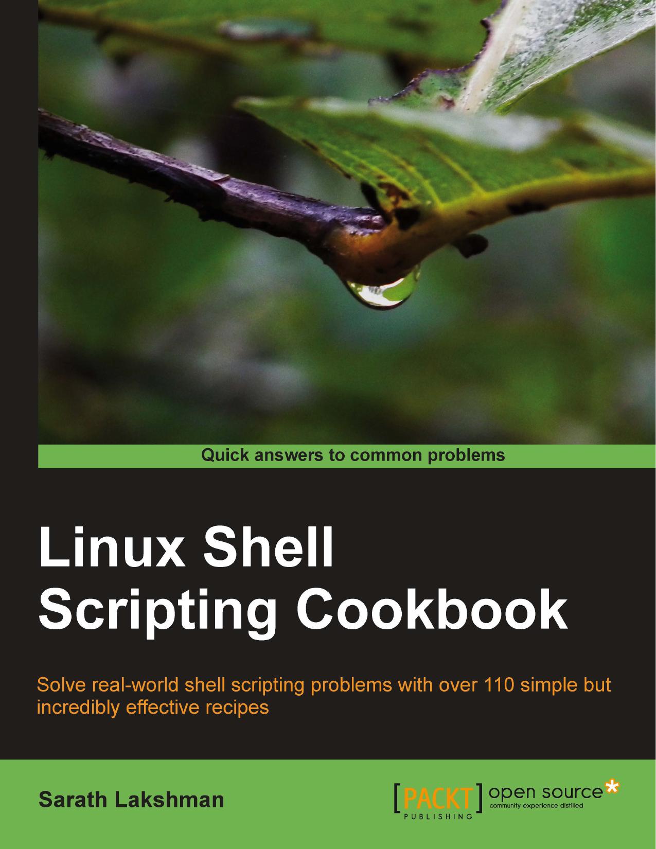 9781849513760-LINUX SHELL SCRIPTING COOKBOOK