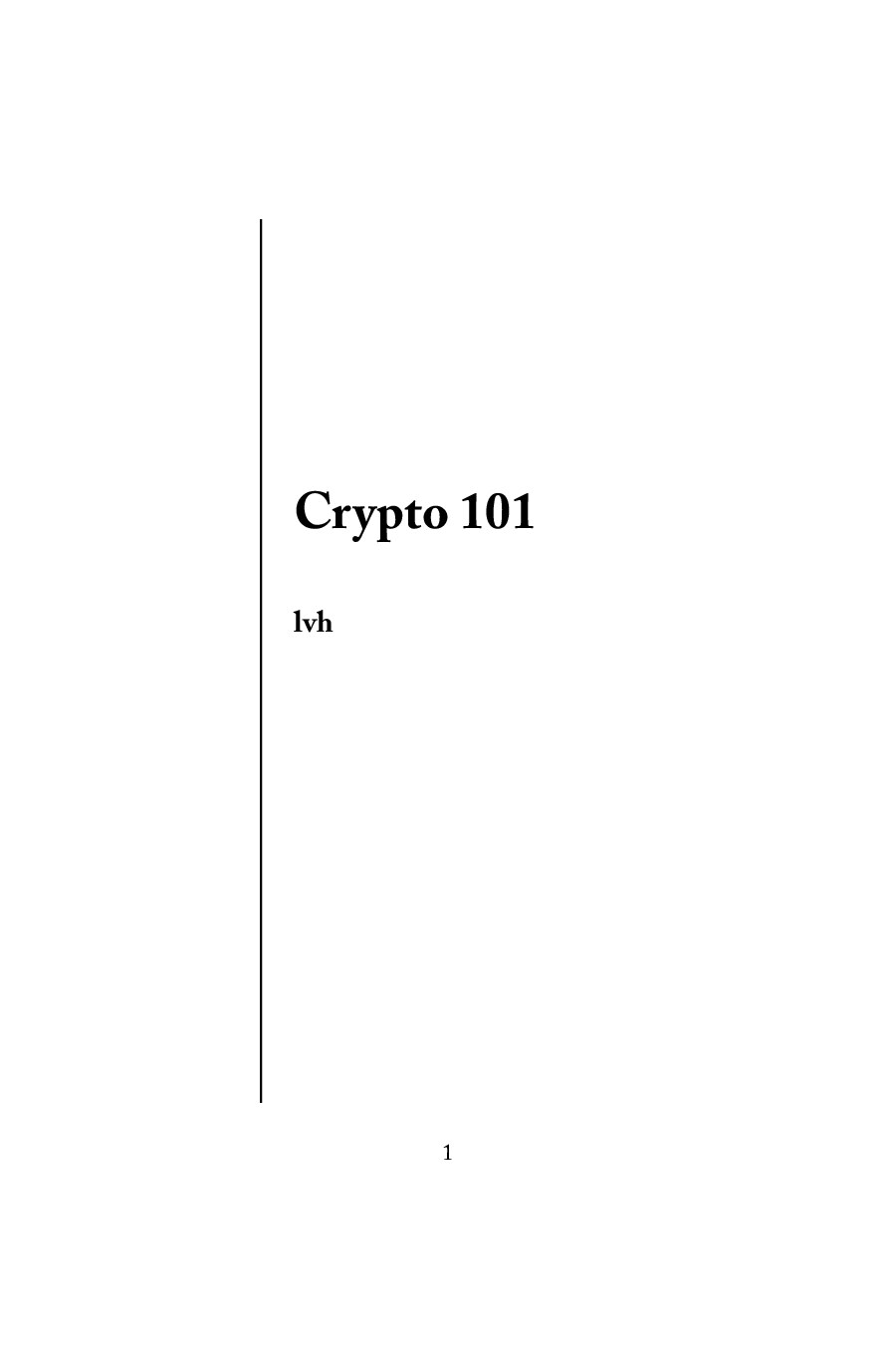 Crypto 101