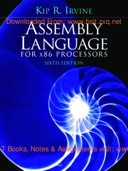 Assembly Language for x86 Processors (Sixth edition)