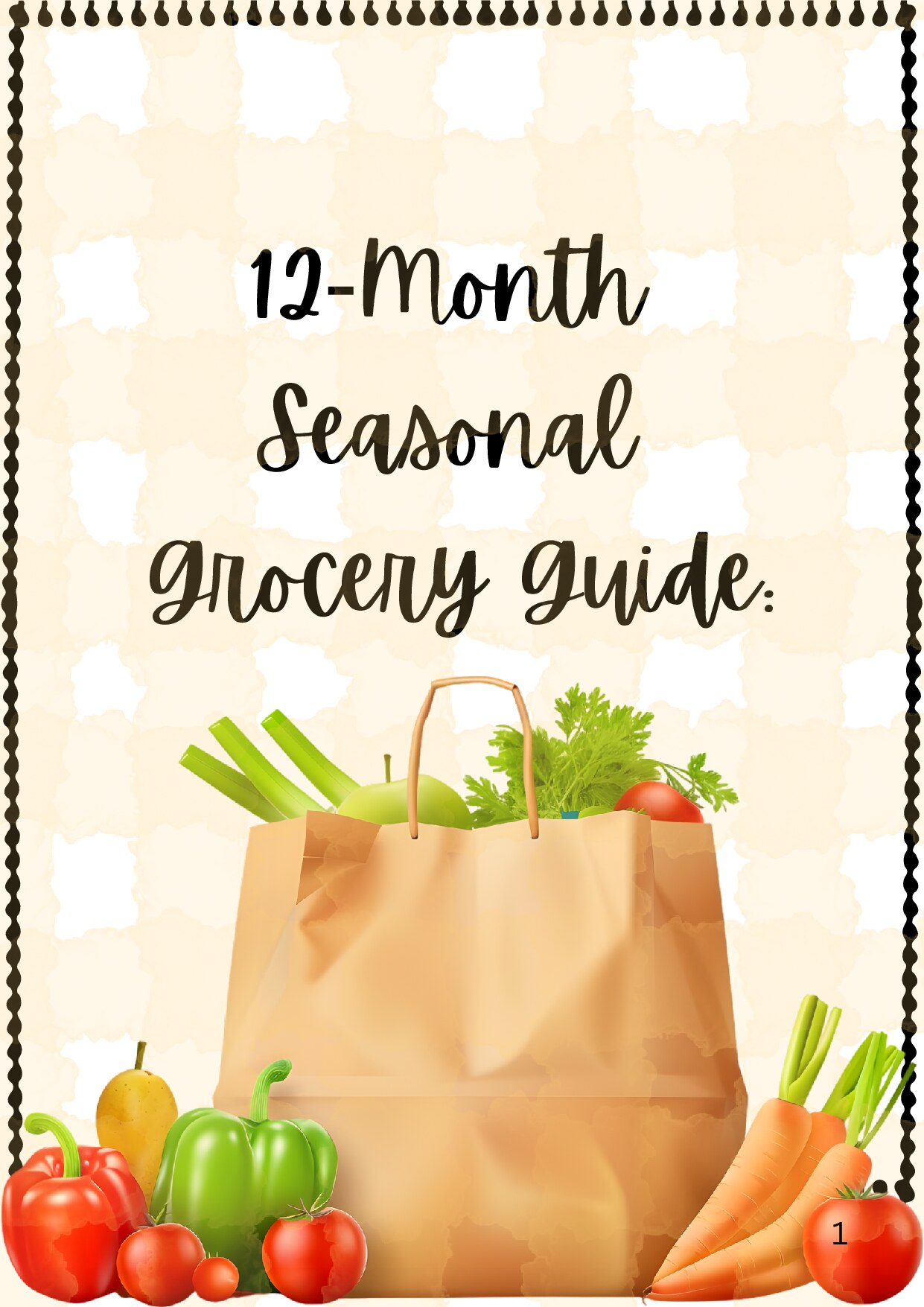 12 Month Grocery & Pantry Guide