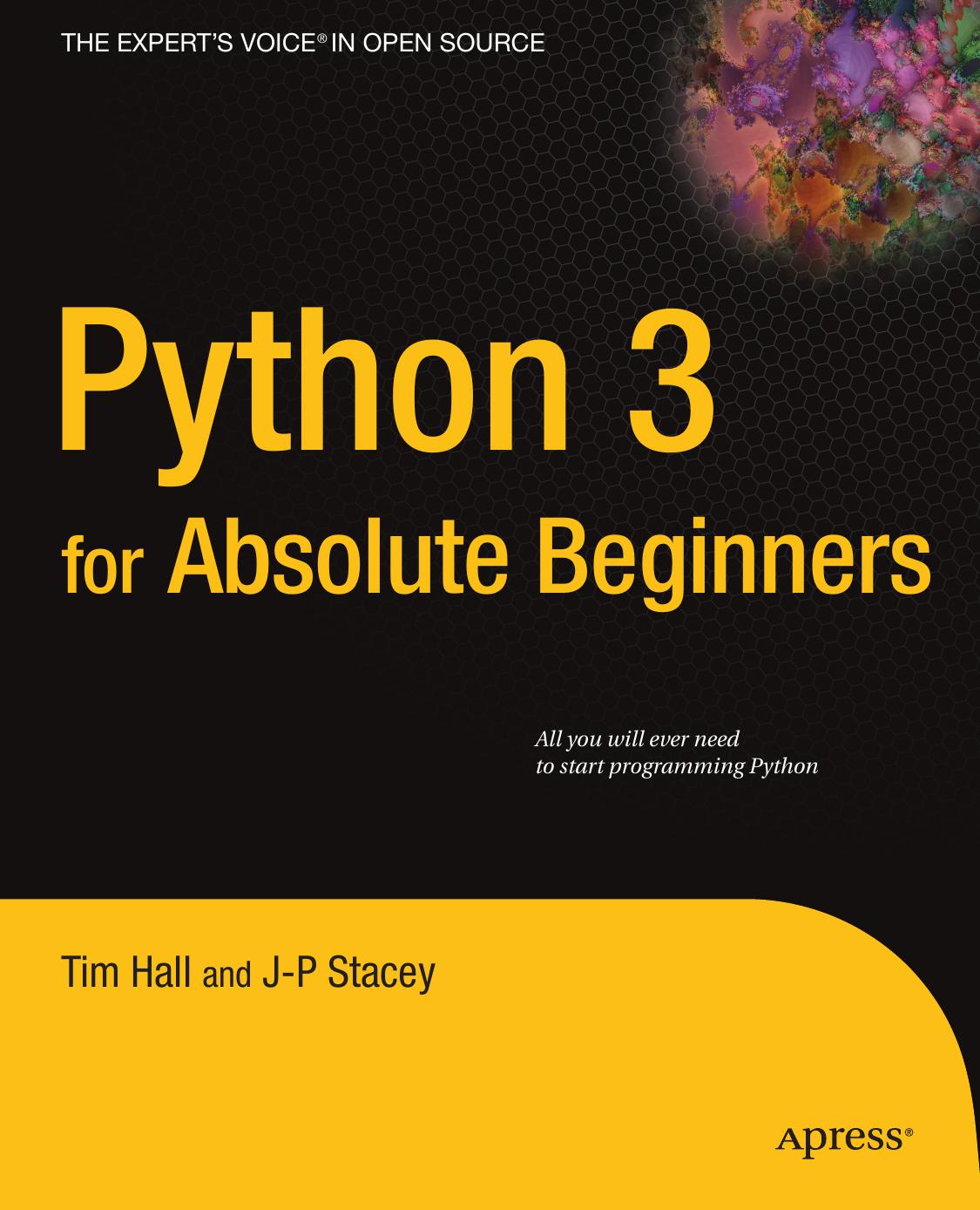 Python 3 for Absolute Beginners (2009)