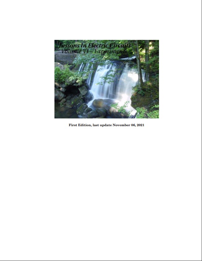 Lessons In Electric Circuits by Tony R. Kuphaldt