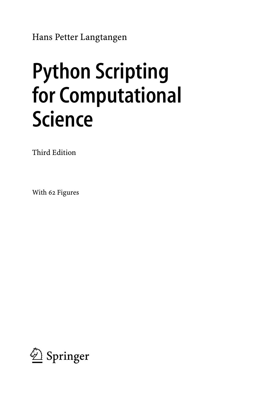 Python Scripting for Computational Science, Third Edition (2008)