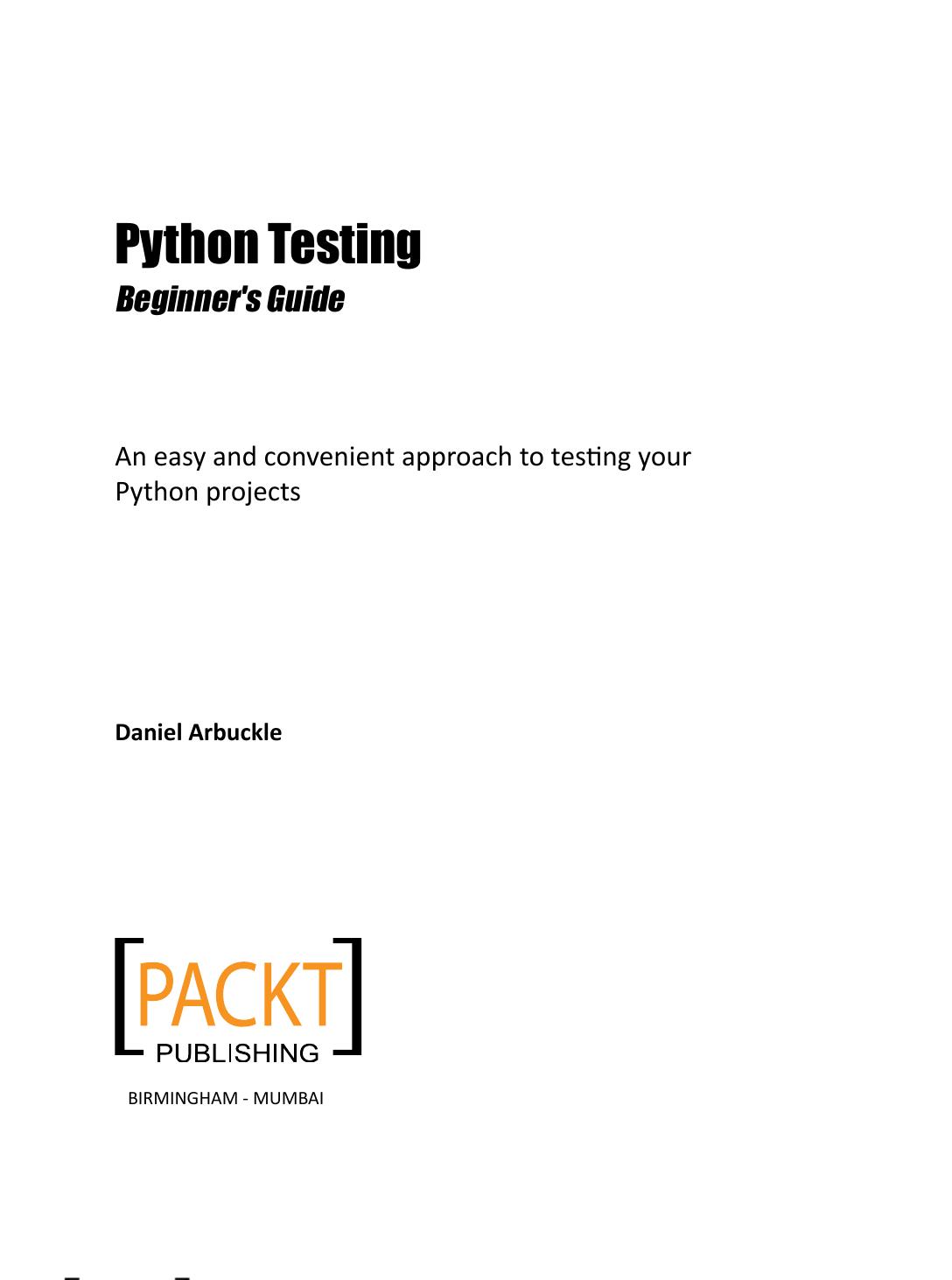 Python Testing